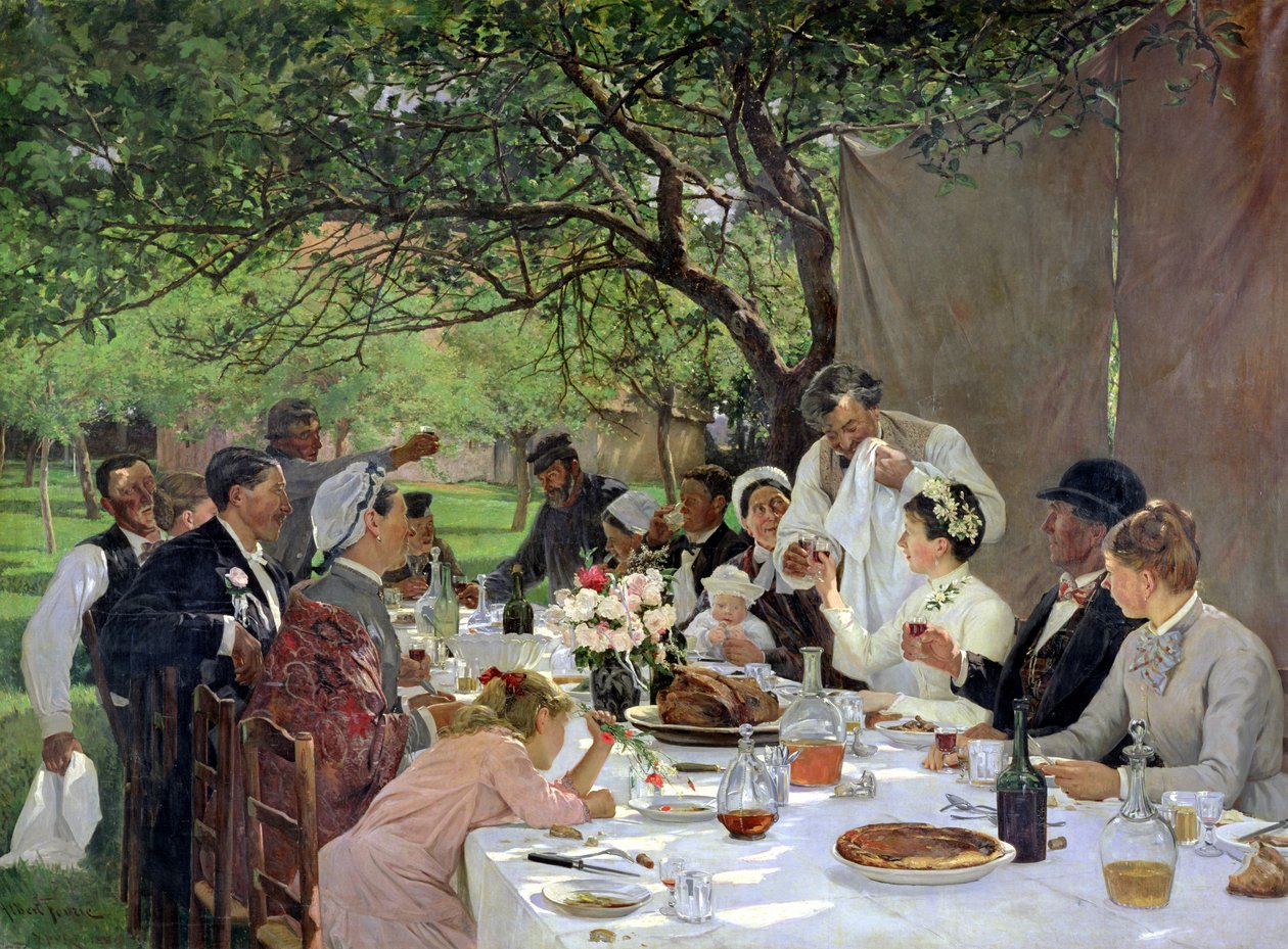 Svatební hostina v Yportu, 1886 od Albert Auguste Fourie