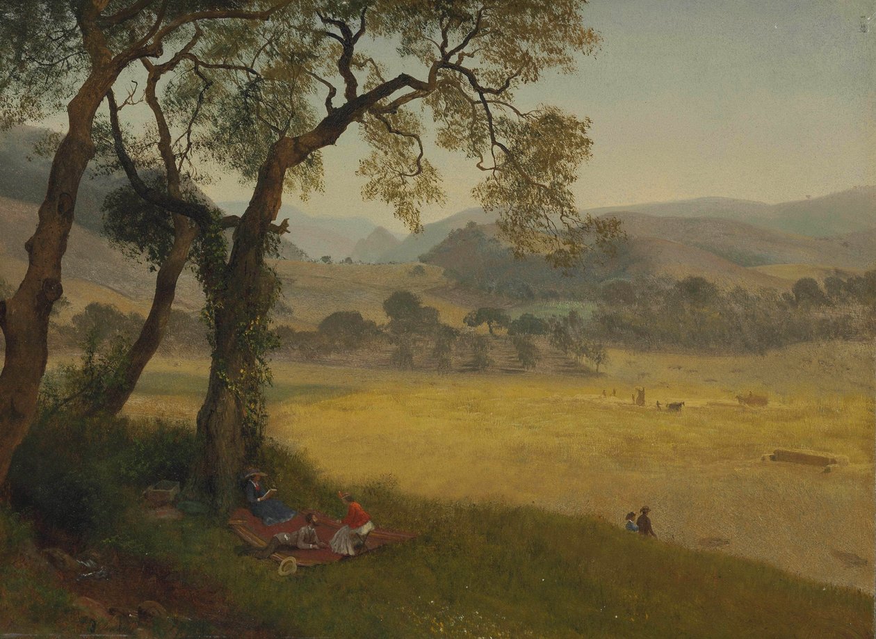 Zlatý letní den poblíž Oaklandu od Albert Bierstadt