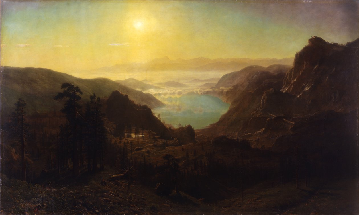 Donner Lake z vrcholu, 1873 od Albert Bierstadt