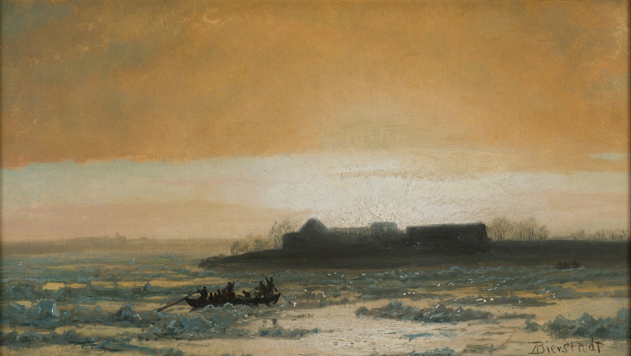 Rozbití ledu, 1889 od Albert Bierstadt