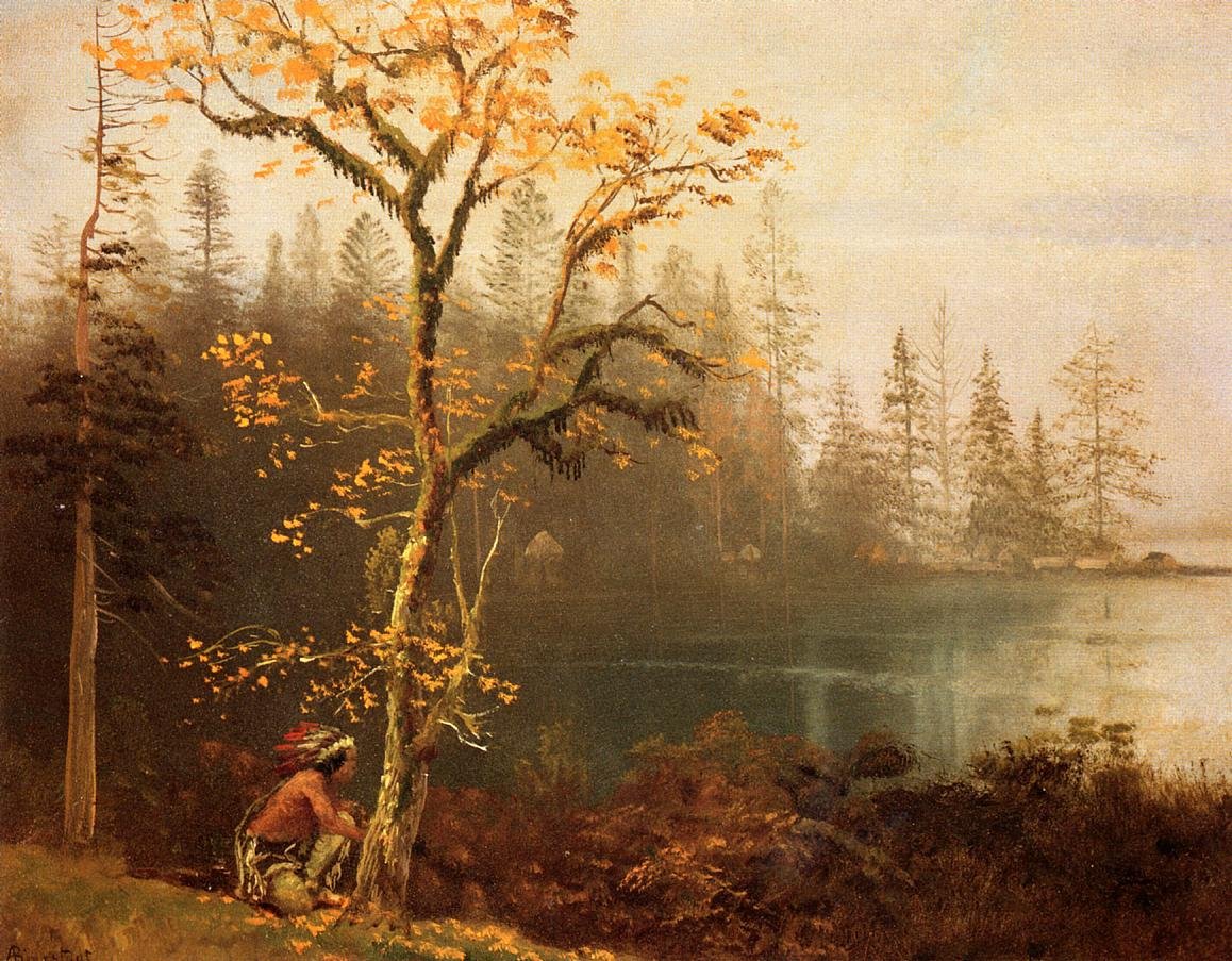 Indický zvěd od Albert Bierstadt