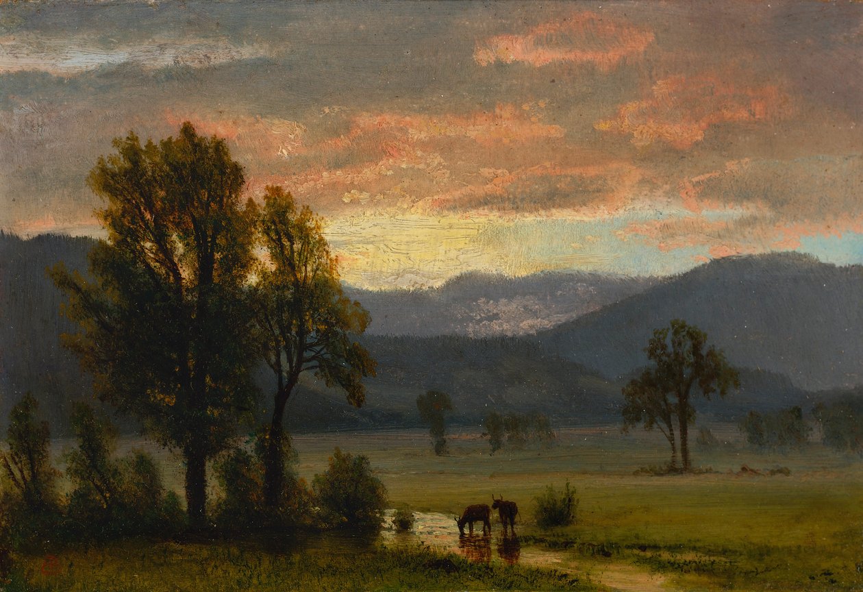 Krajina s dobytkem od Albert Bierstadt