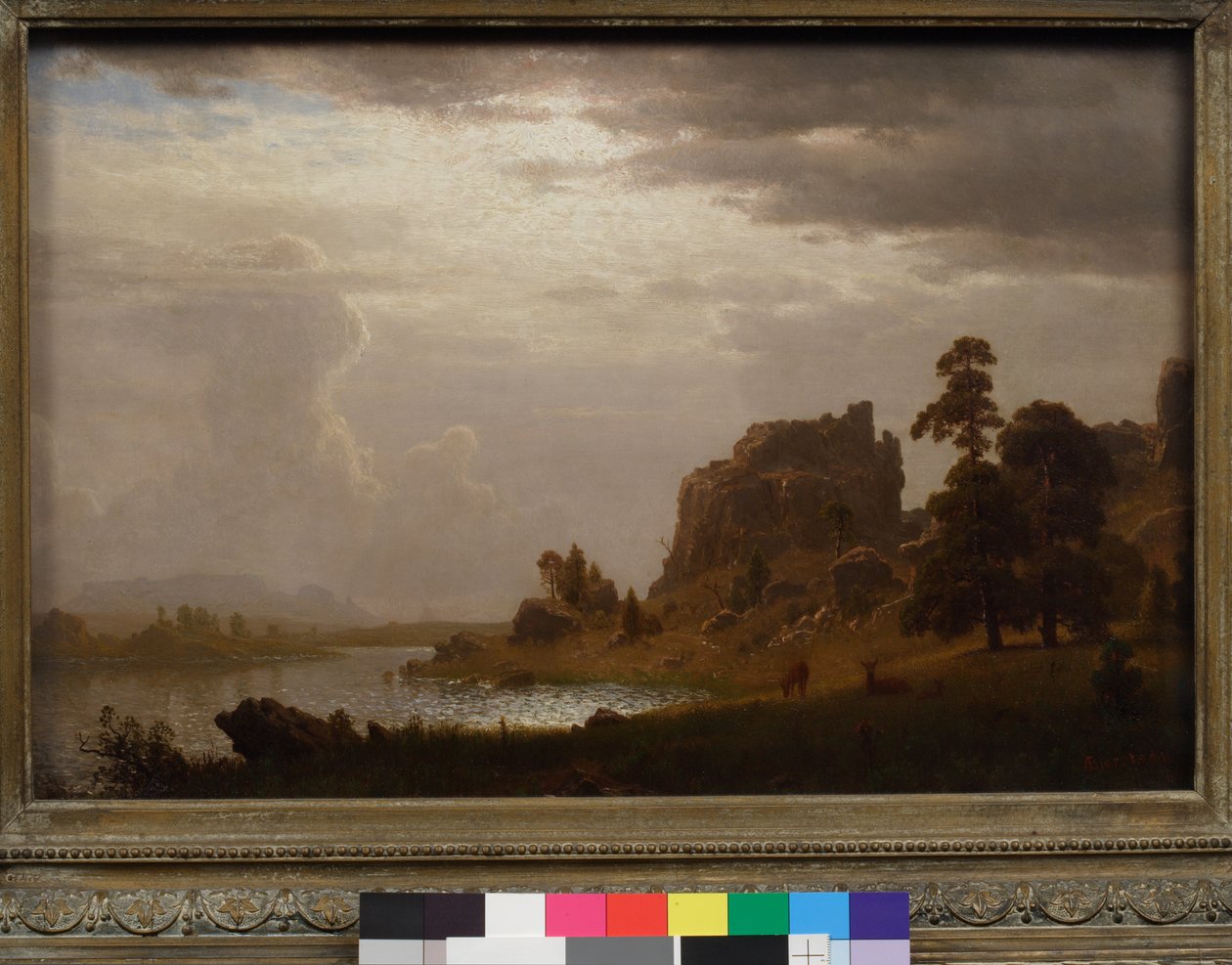 Na Sweetwater poblíž Devils Gate, Nebraska, 1860 od Albert Bierstadt