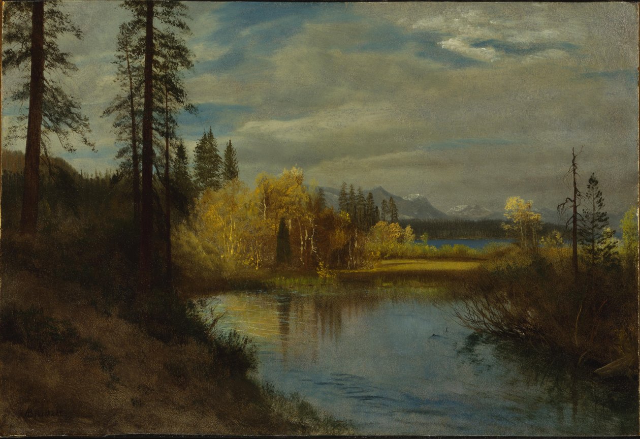 Výstup u jezera Tahoe od Albert Bierstadt