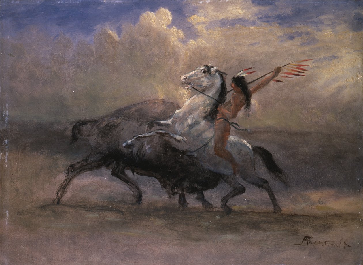 Skica k filmu Poslední z Buffala od Albert Bierstadt