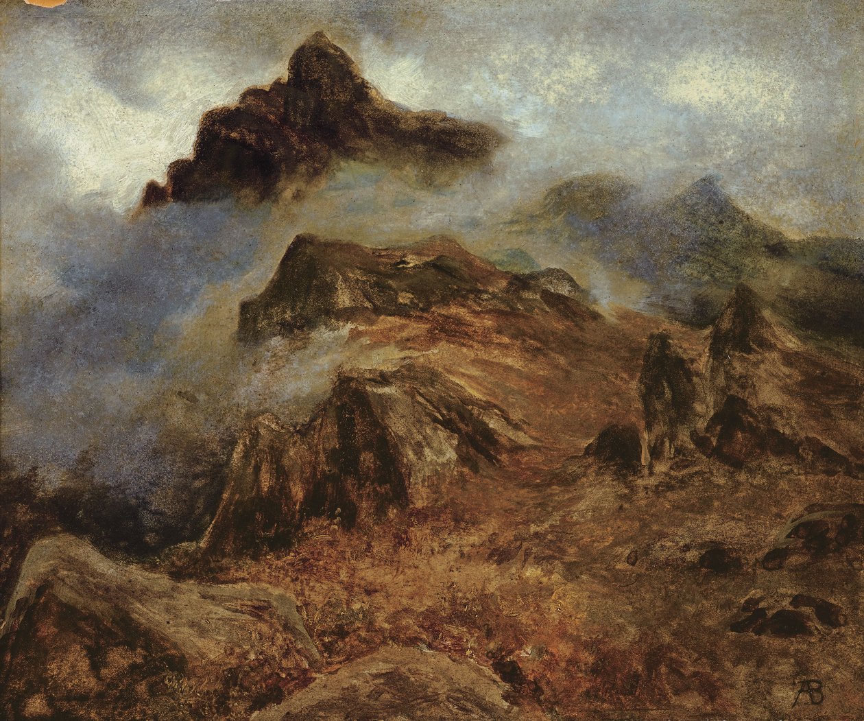 Studie Skalistých hor od Albert Bierstadt