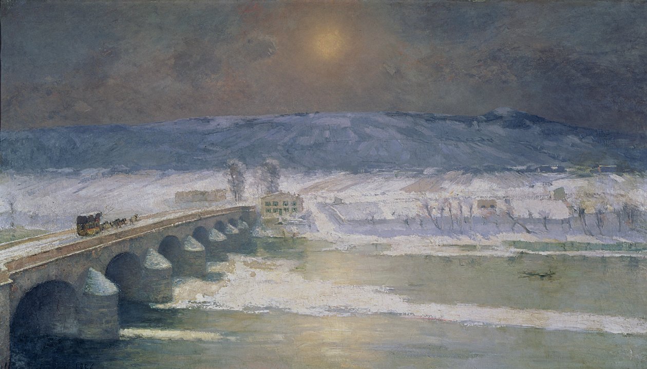 Sníh v Auvergne, 1886 od Albert Charles Lebourg