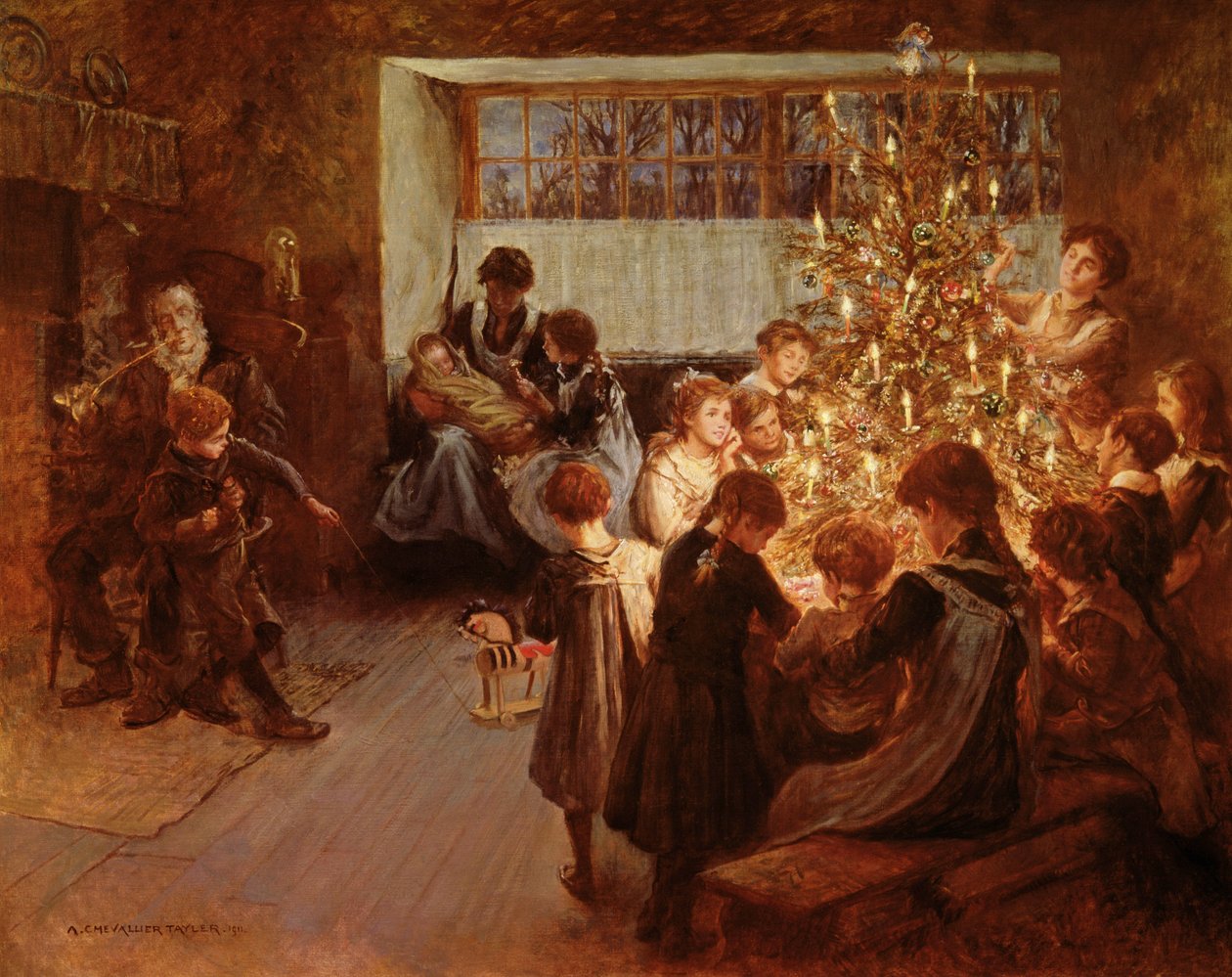 Vánoční strom, 1911 od Albert Chevallier Tayler