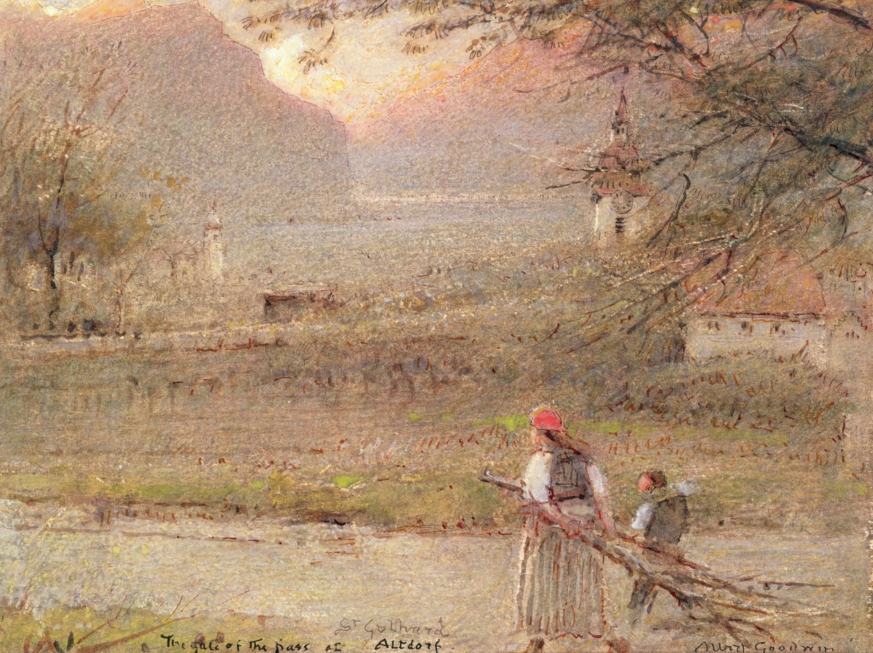 Altdorf od Albert Goodwin