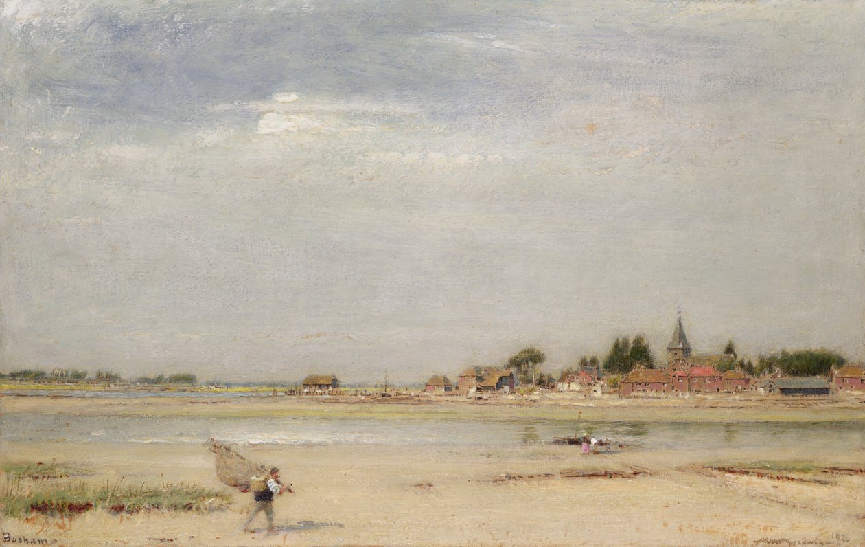 Bosham, 1920 (olej, wc, tělová barva a inkoust na papíře) od Albert Goodwin