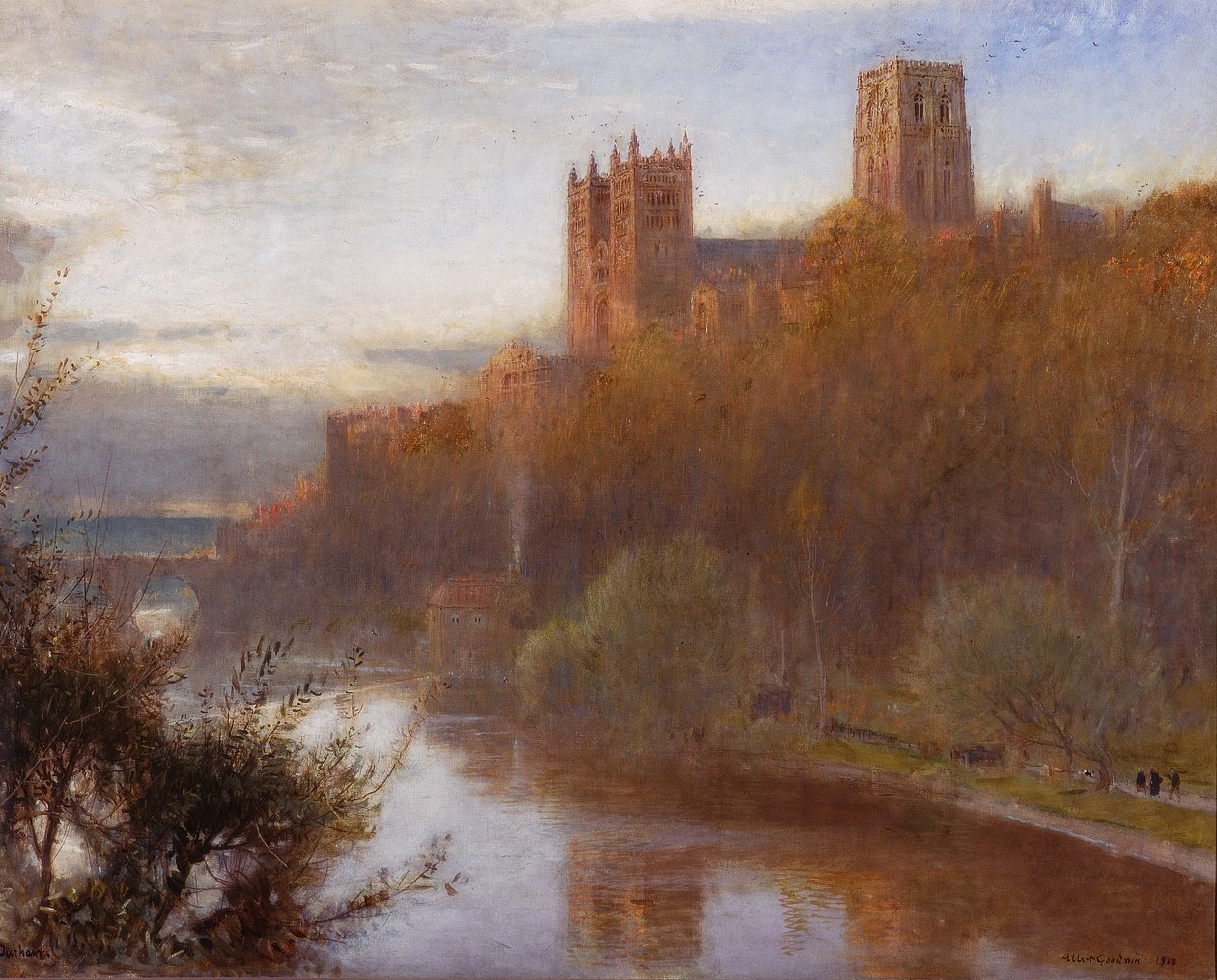Katedrála v Durhamu, 1910 od Albert Goodwin