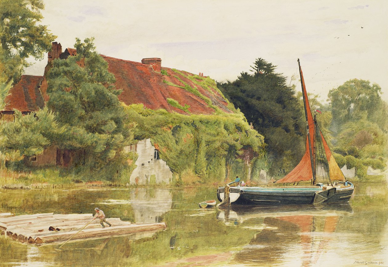 The Friars, Aylesford, Maidstone od Albert Goodwin