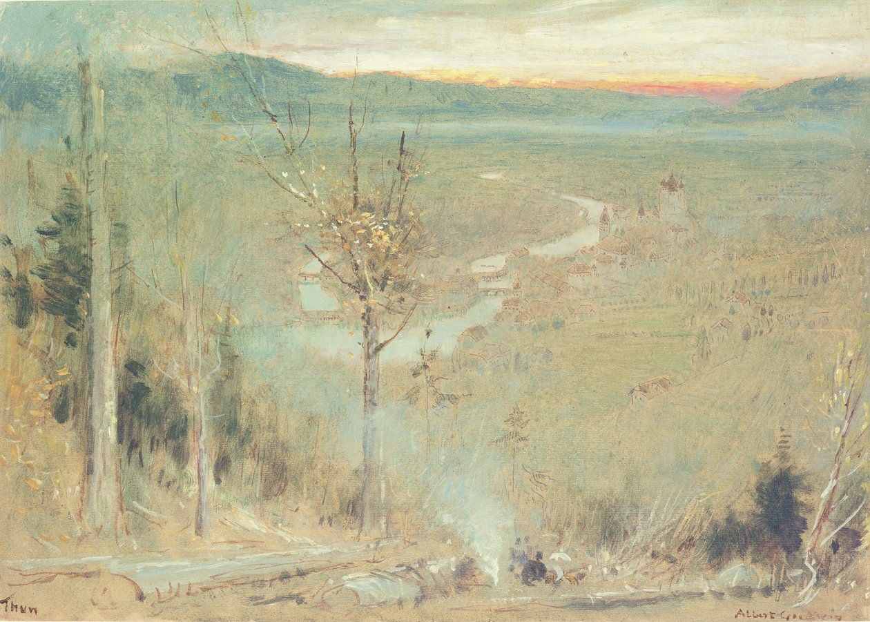 Thun, Švýcarsko od Albert Goodwin