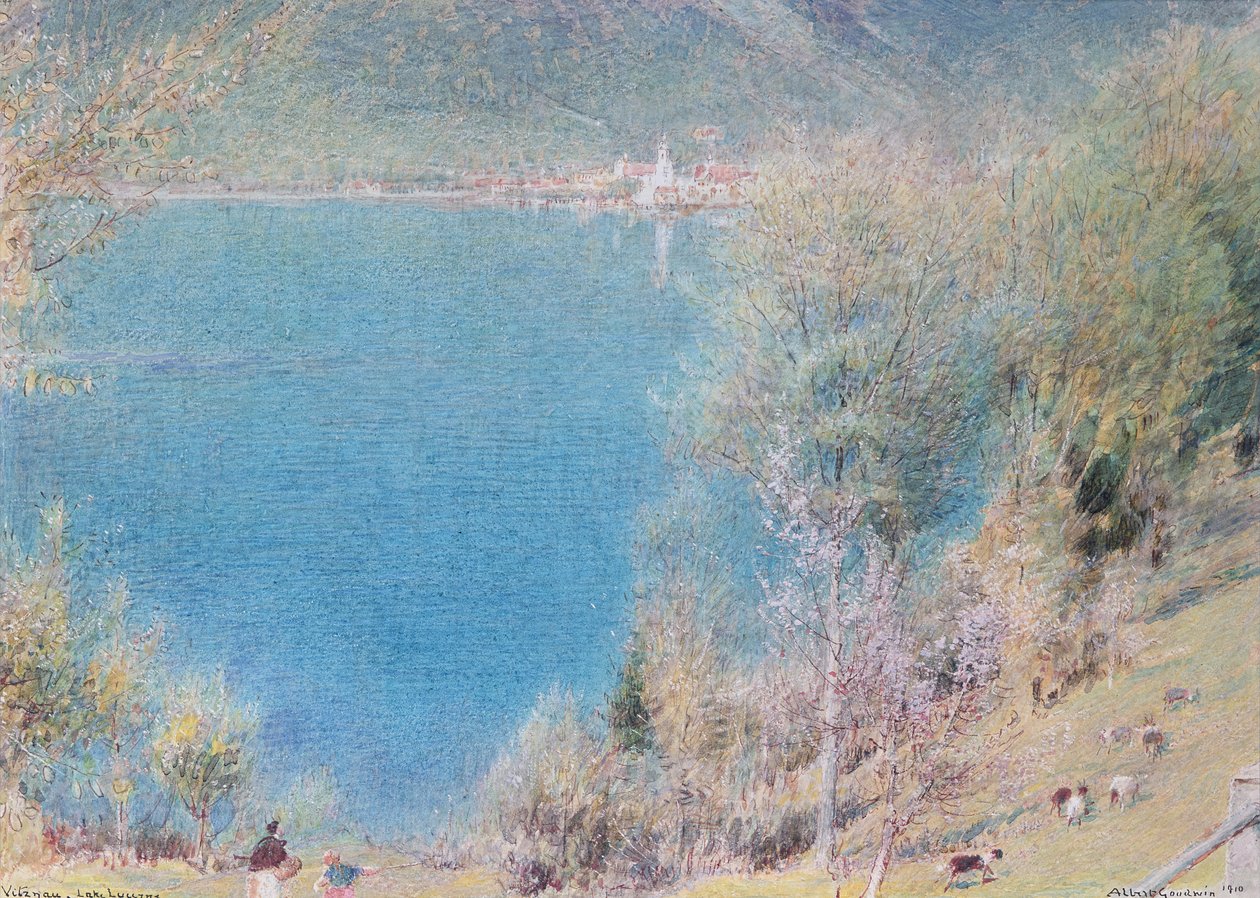 Witznan, Lucernské jezero od Albert Goodwin