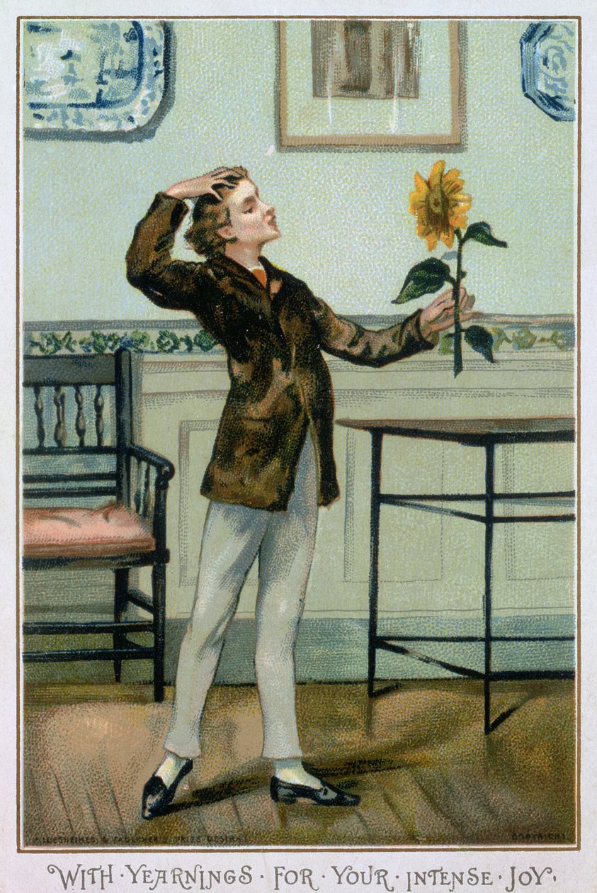Viktoriánské vánoční přání With Yearnings For Your Intense Joy, vydané nakladatelstvím Hildesheimer und Faulkner, Londýn, kolem roku 1880 od Albert Jnr. Ludovici