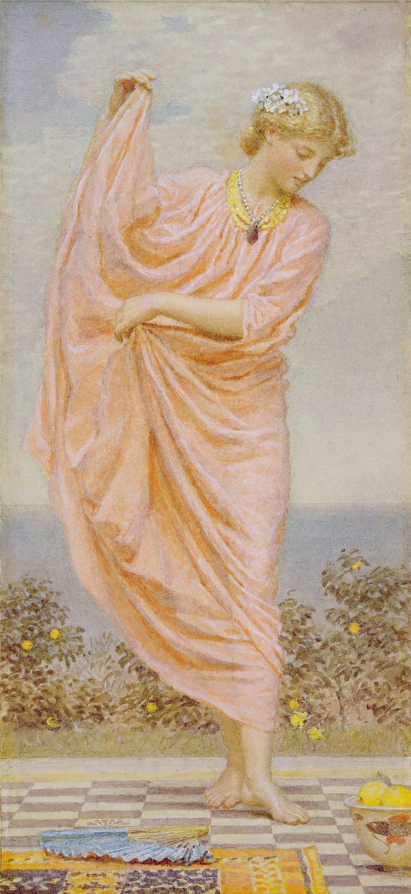 Pomeranče, 1885 (čb a kvaš na papíře) od Albert Joseph Moore