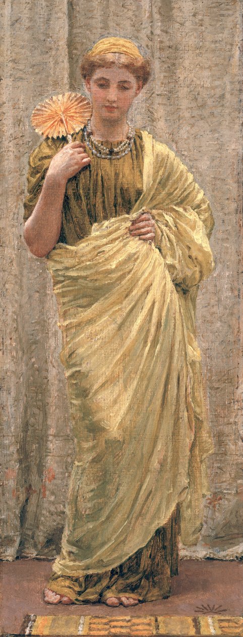 Zlacený vějíř od Albert Joseph Moore
