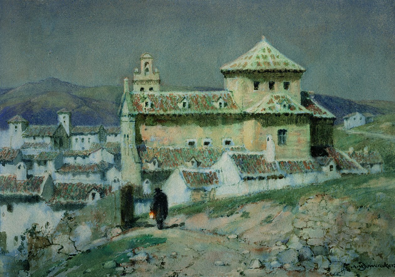 Klášter inkarnace, Antequera, Španělsko od Albert Moulton Foweraker