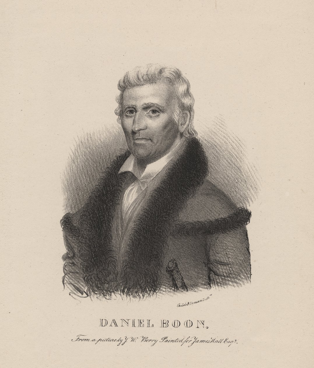 Daniel Boone, lito od C.G. Děti, 1830 od Albert Newsam