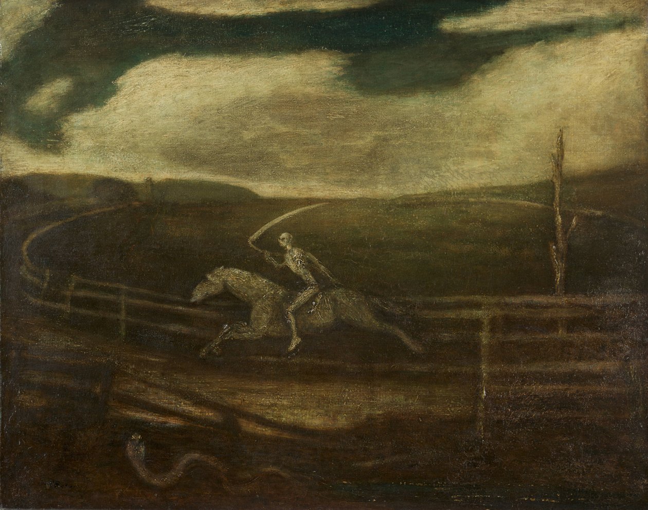 Dostihová dráha (Smrt na bledém koni) od Albert Pinkham Ryder