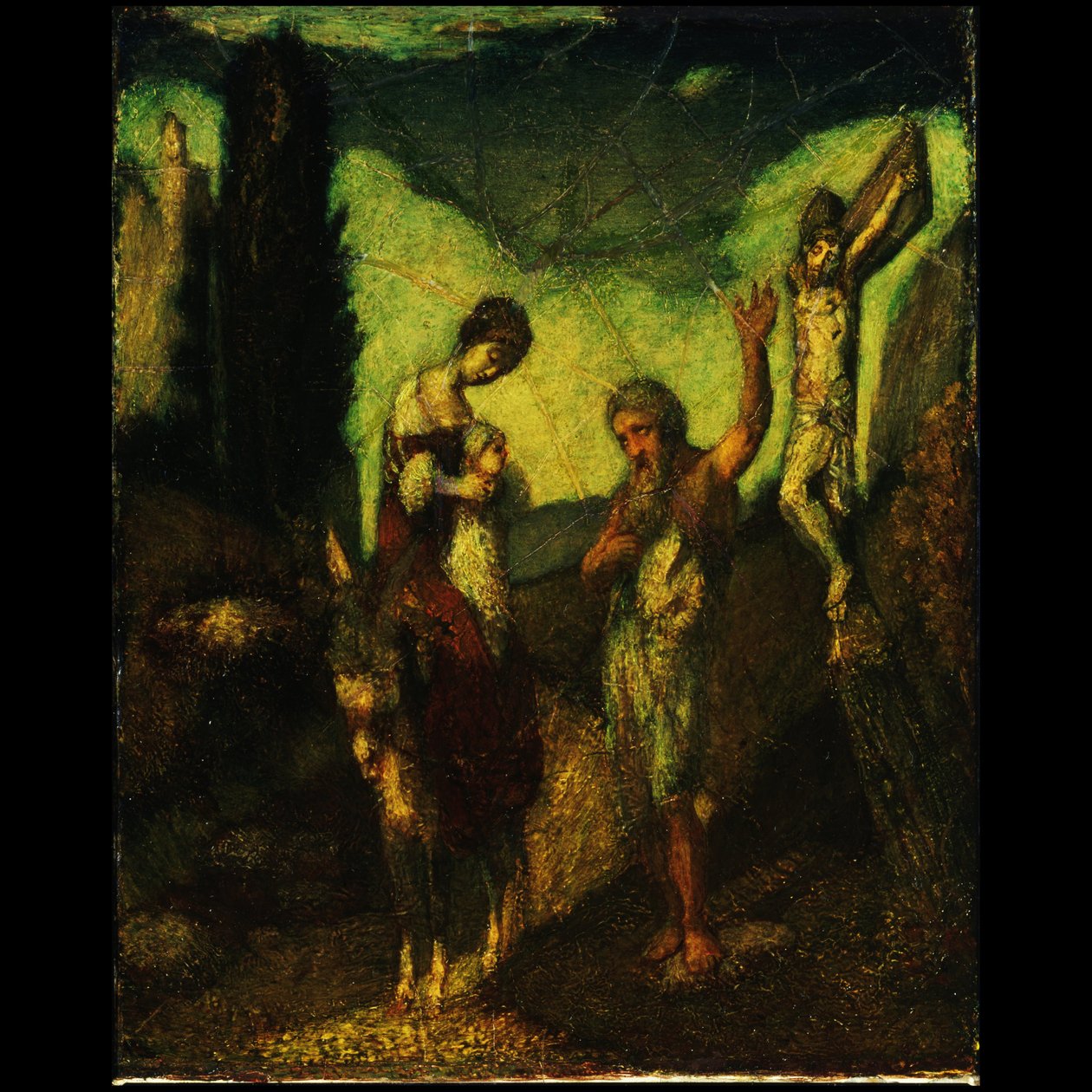 Příběh o kříži od Albert Pinkham Ryder