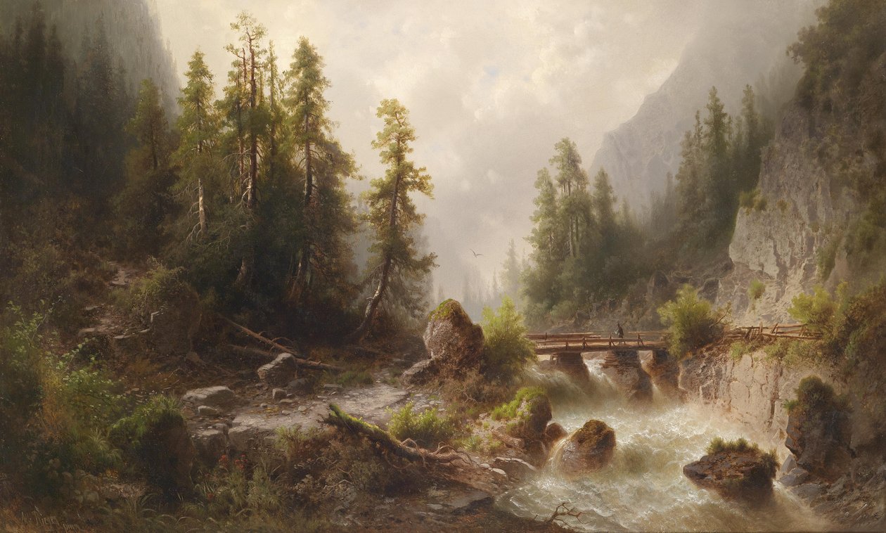 Horský potok od Albert Rieger