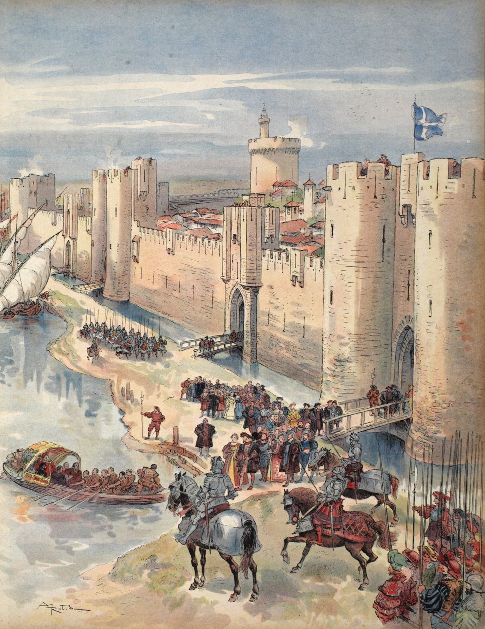 Rozhovor s Aigues-Mortes, ilustrace z 