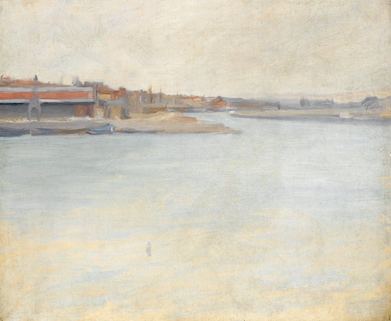Boulogne sur Mer - pohled na přístav od Albert de Belleroche
