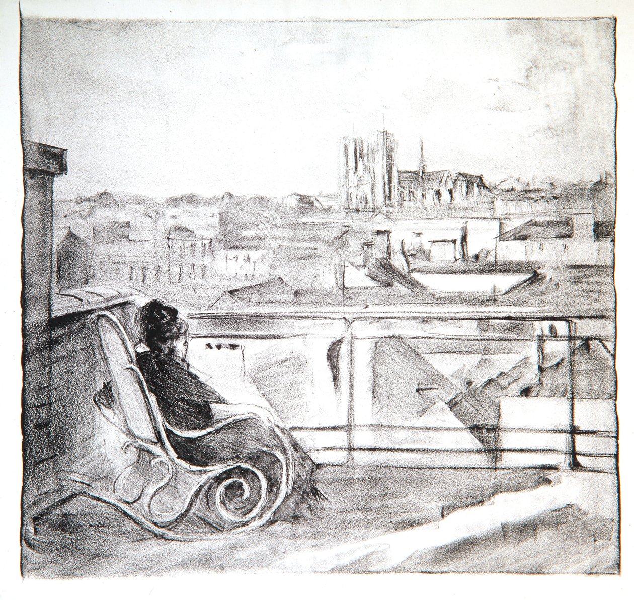 Julie v Sainte-Gudule, 1911 od Albert de Belleroche
