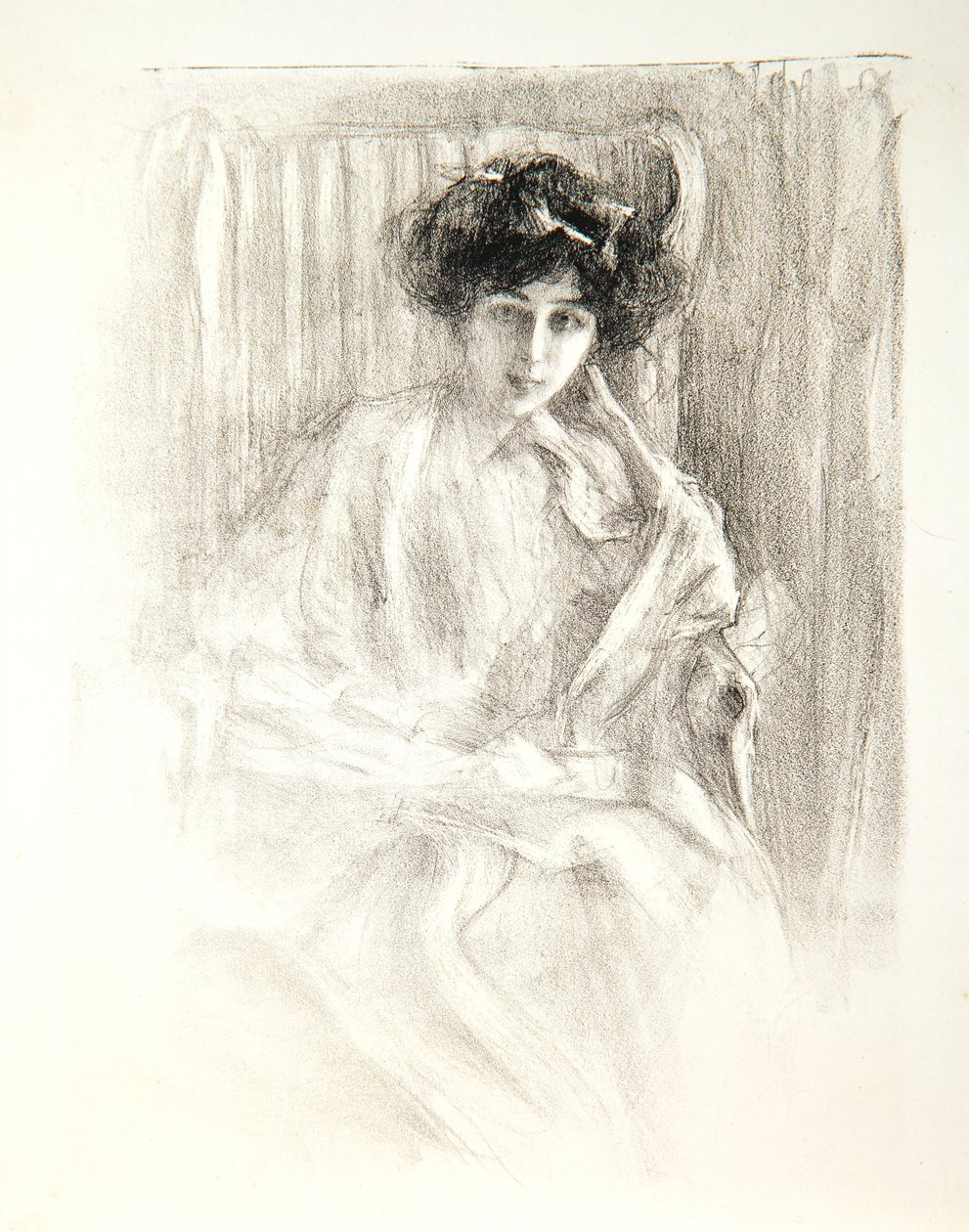 Madame Dayot, sedící, 1907 od Albert de Belleroche