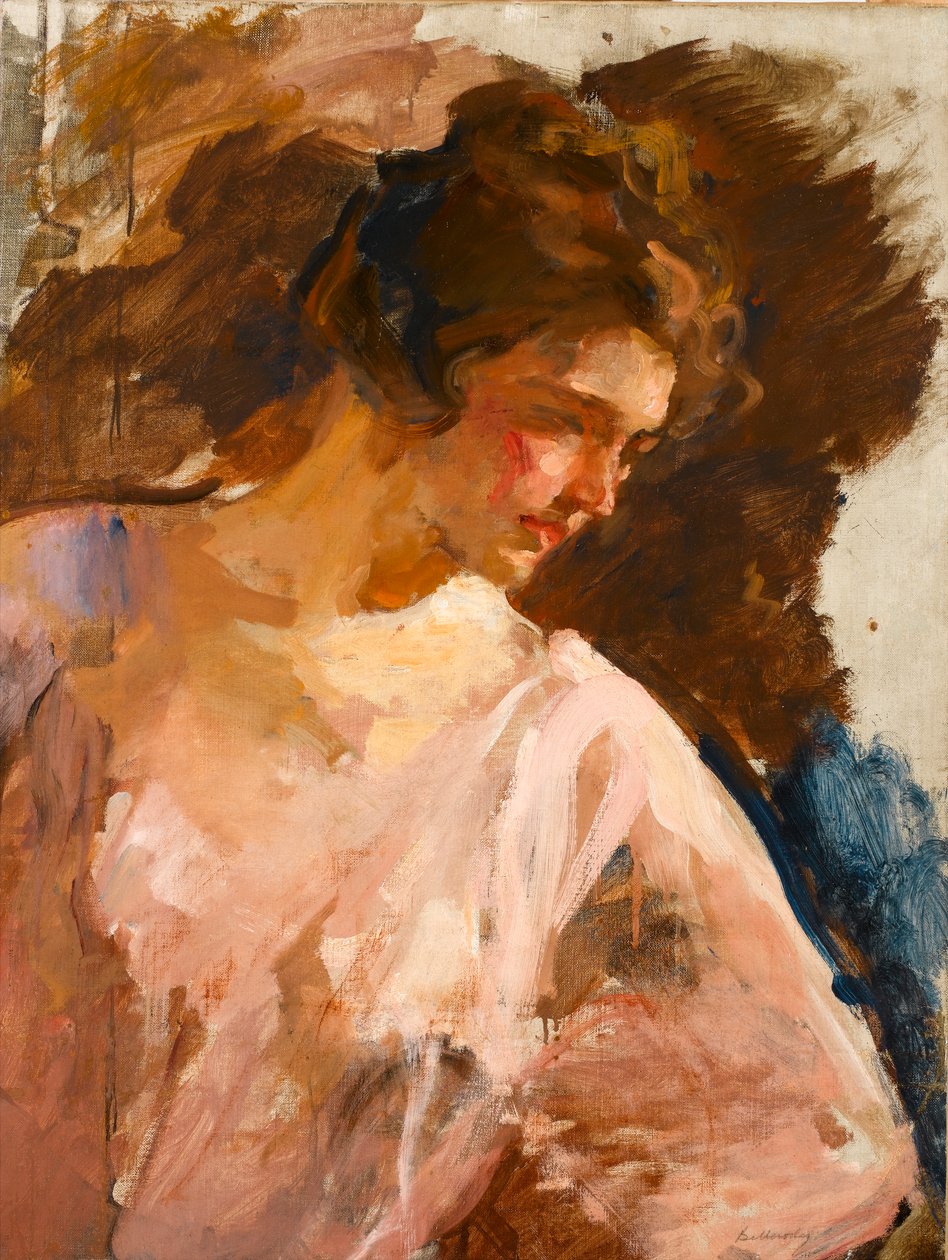 Portrét mladé dámy, kolem roku 1900 od Albert de Belleroche
