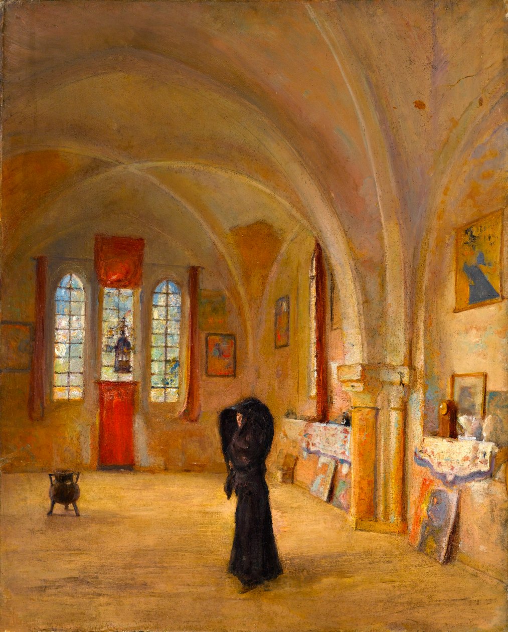 Umělecký ateliér, La Vielle Chapelle, La Boissiere, Chateauden, cca 1909 od Albert de Belleroche