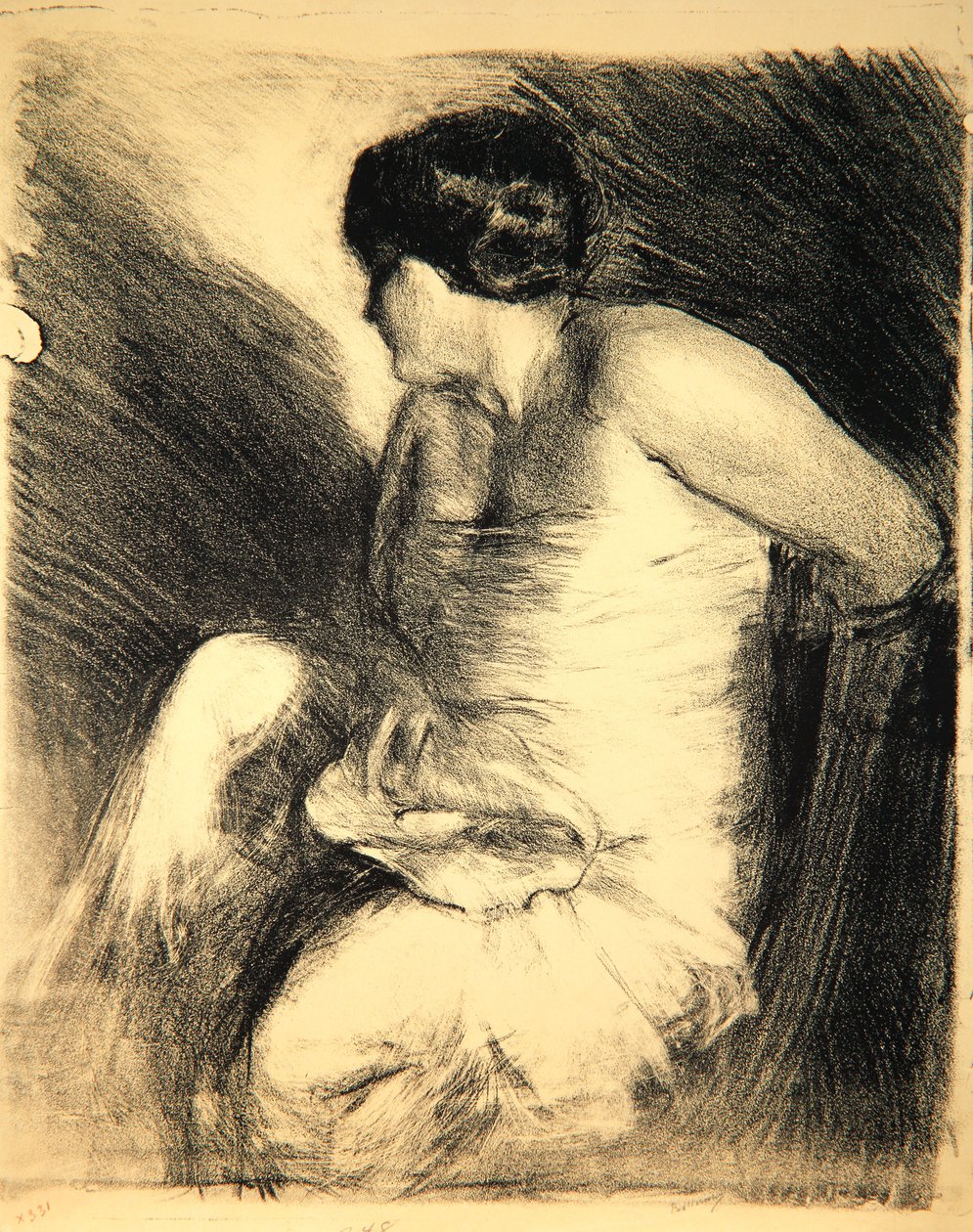Žena s lasturou, 1906 od Albert de Belleroche