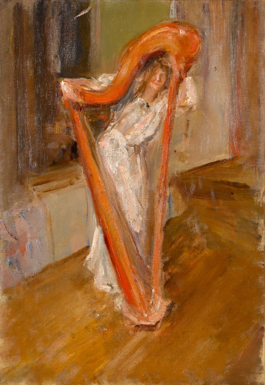 Žena s harfou, 1903 od Albert de Belleroche