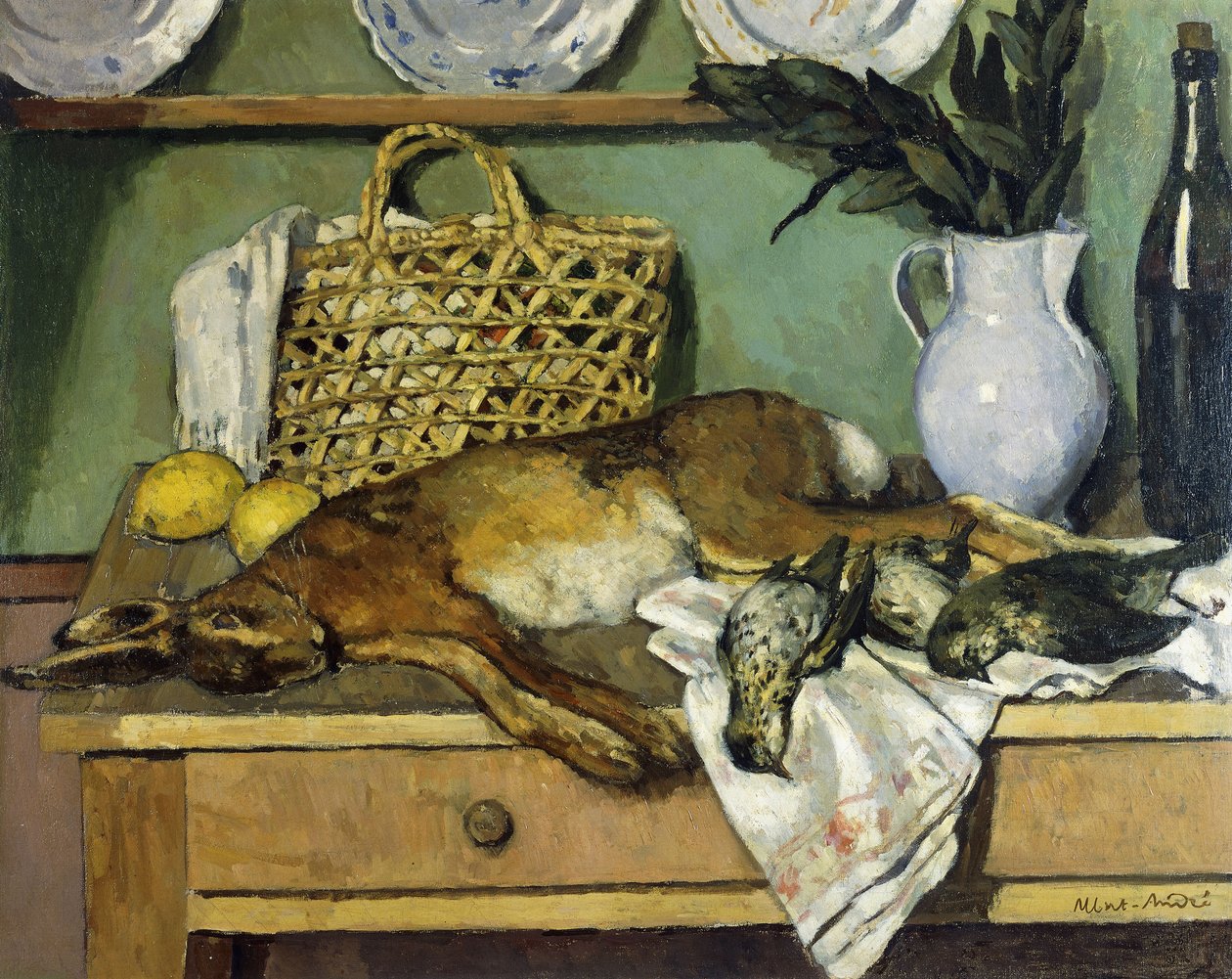 Zátiší s králíkem; Nature Morte au Lapin od Albert Andre