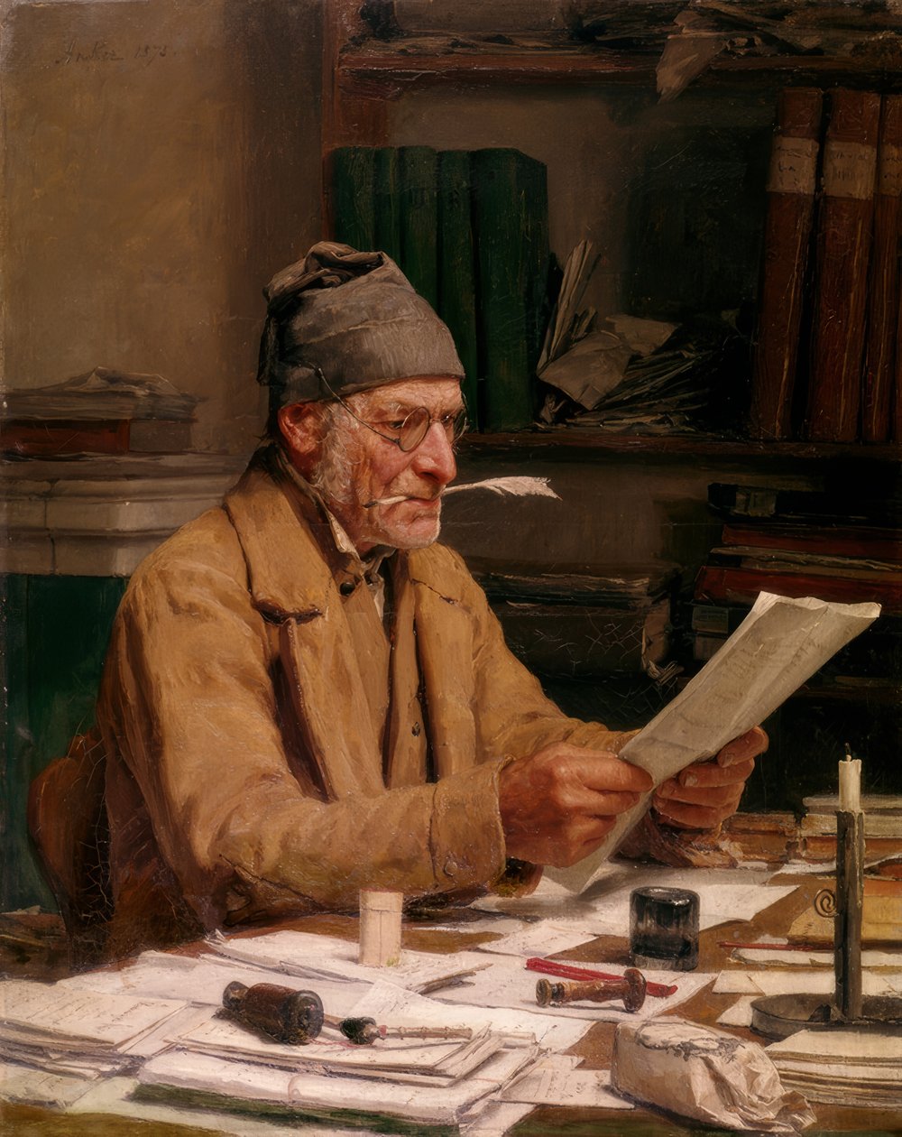 Obecní úředník od Albert Anker