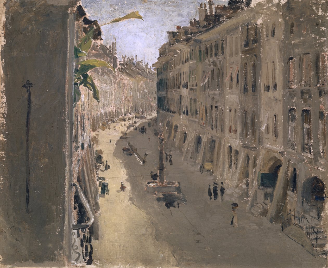 Gerechtigkeitsgasse v Bernu, kolem 1880-90 od Albert Anker