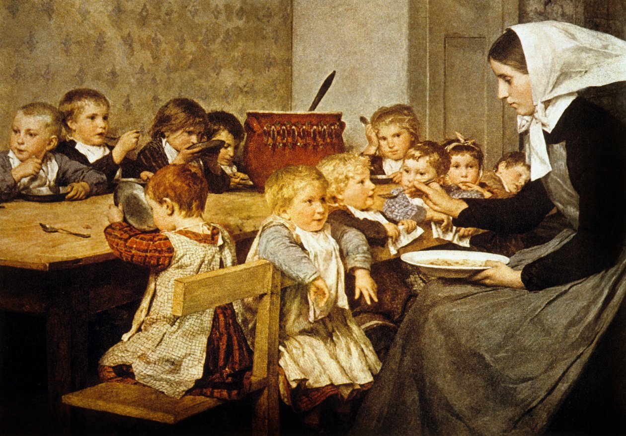 The Creche ve Švýcarsku od Albert Anker