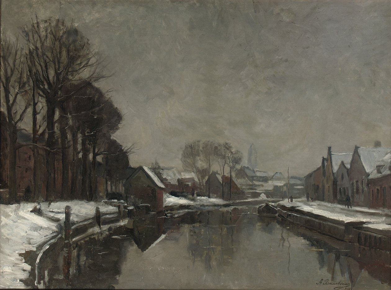 Belgické město v zimě, 1912 od Albert Baertsoen