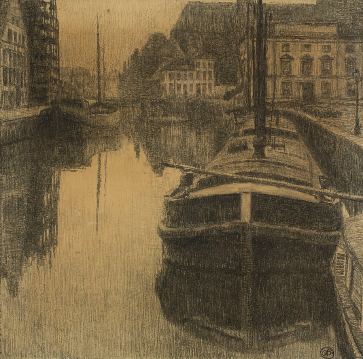 Gent večer od Albert Baertsoen