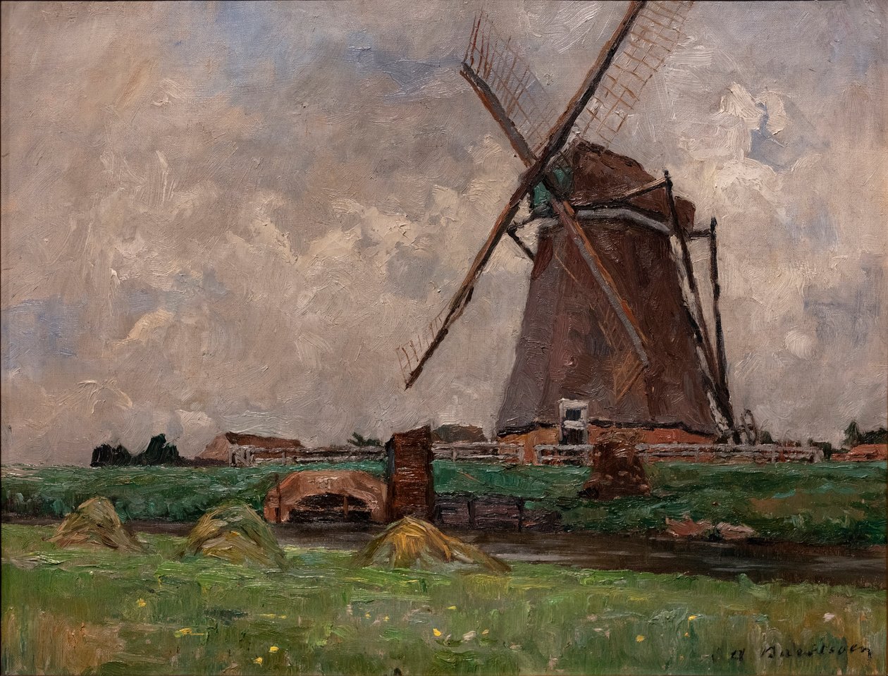V Holandsku, kolem roku 1892 (olej na plátně) od Albert Baertsoen