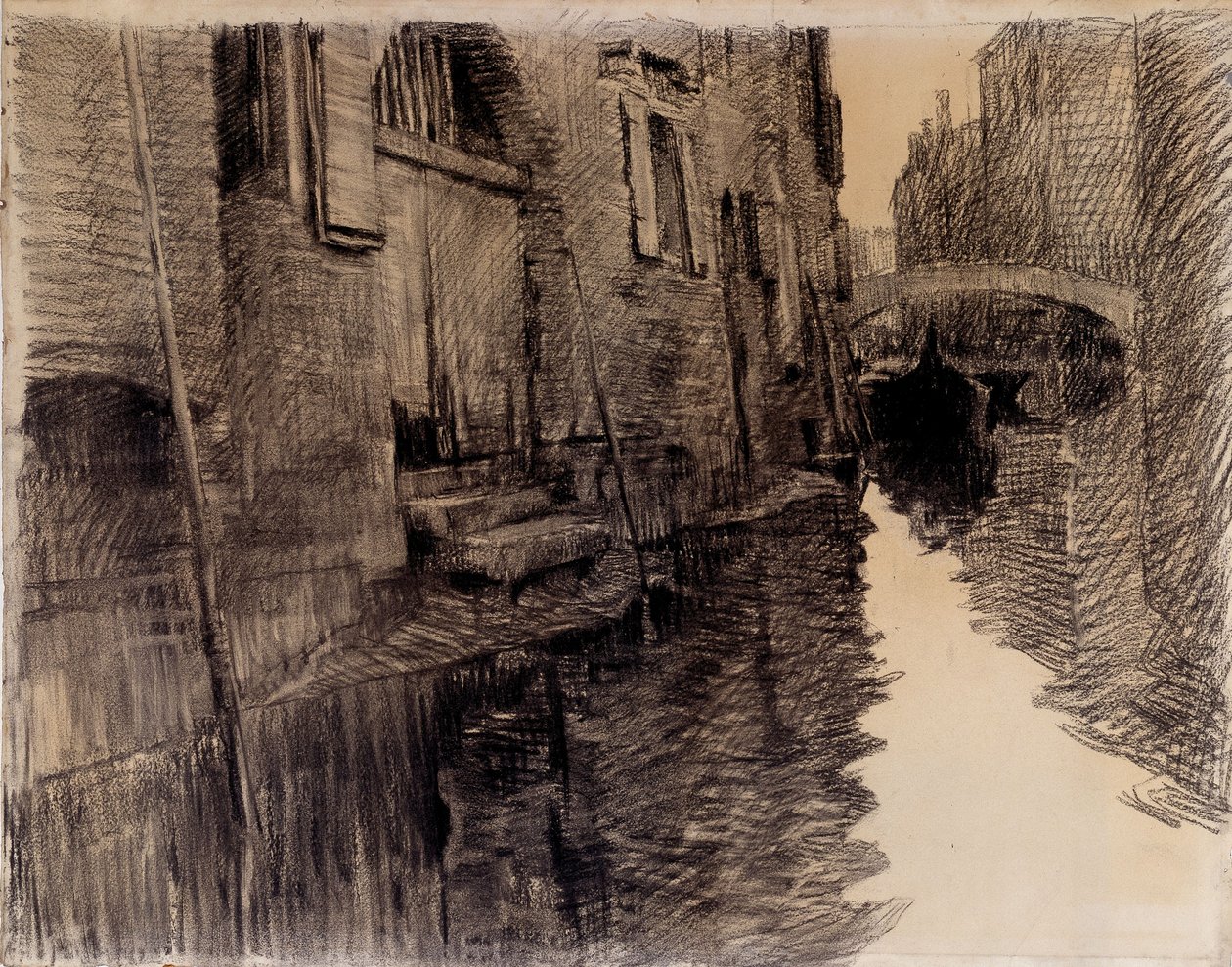 Ponte San Francesco v Benátkách od Albert Baertsoen