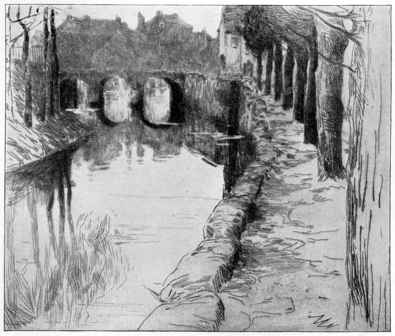 Starý kanál, 1898. od Albert Baertsoen