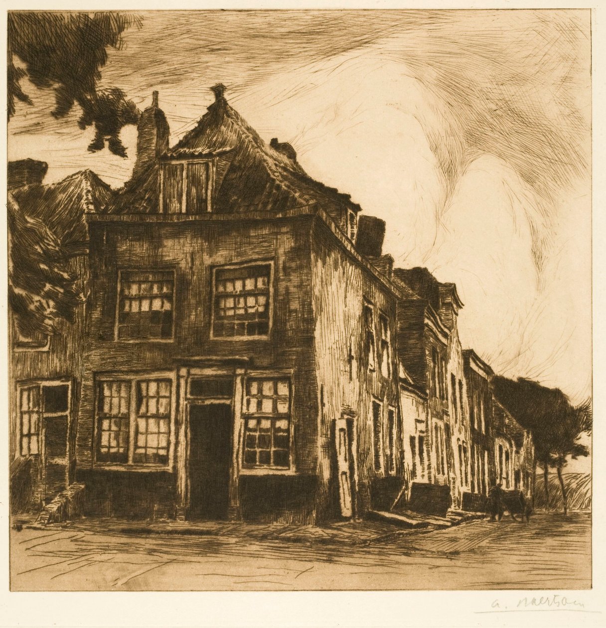 Zélandské domy (Staré domy v Middelburgu) od Albert Baertsoen