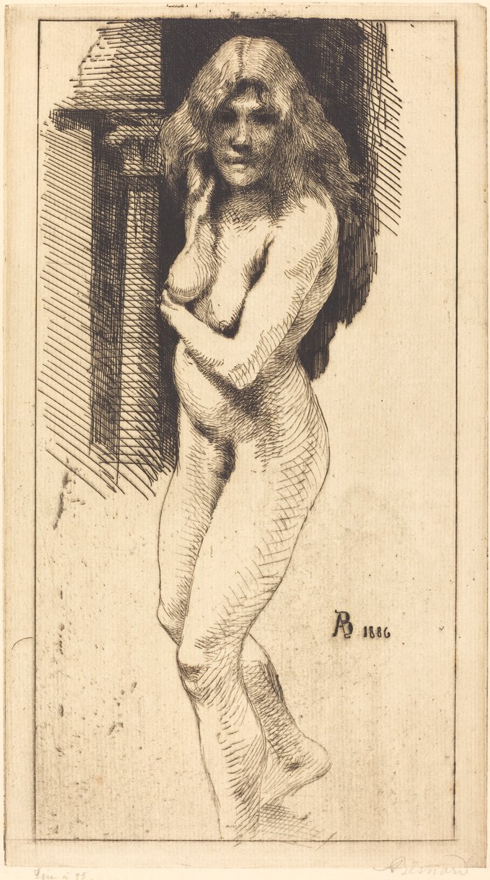Carmen stojící v aktu (Carmen nue debout) od Albert Besnard
