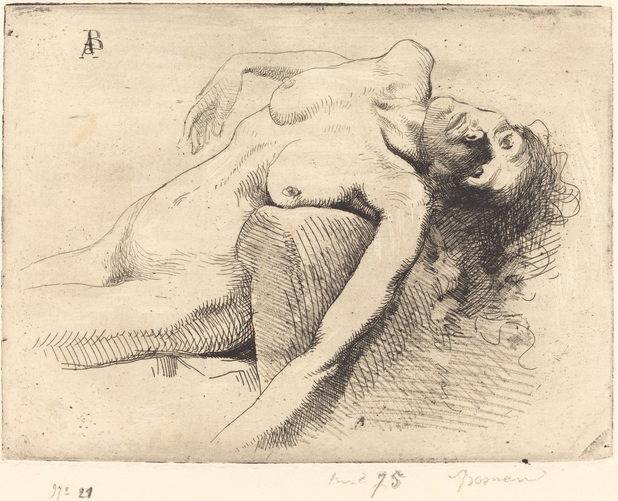 Umírající žena od Albert Besnard