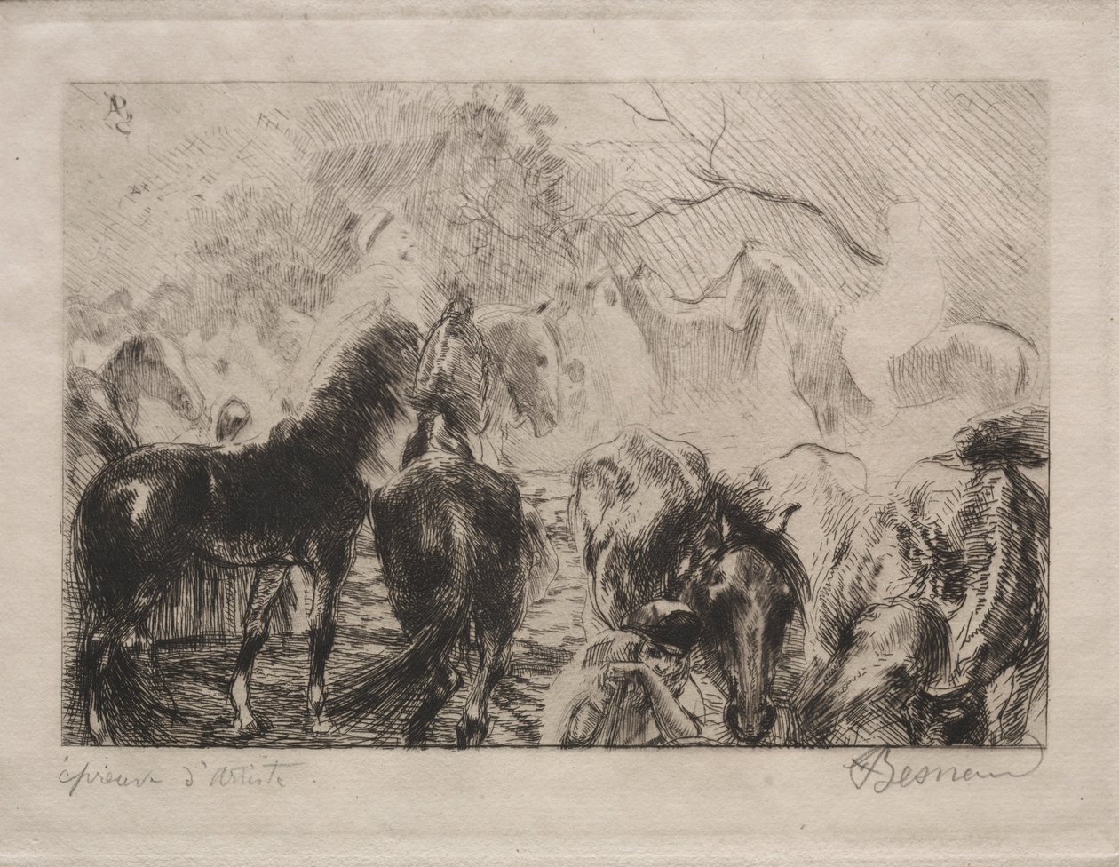 Koňský trh v Alžíru, 1898. od Paul Albert Besnard