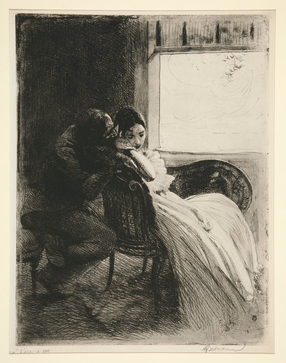 Flirt (Flirt) od Albert Besnard