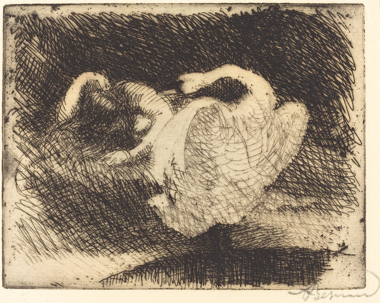Leda spí od Albert Besnard