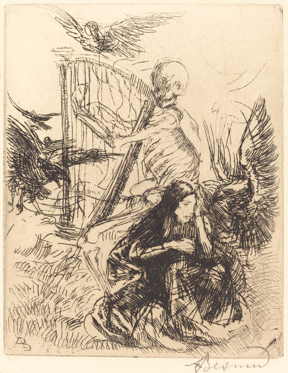 Hudebník od Albert Besnard